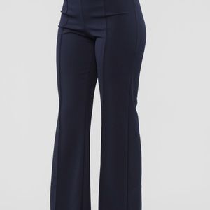 Victoria High Wasted Dress Pants- Navy